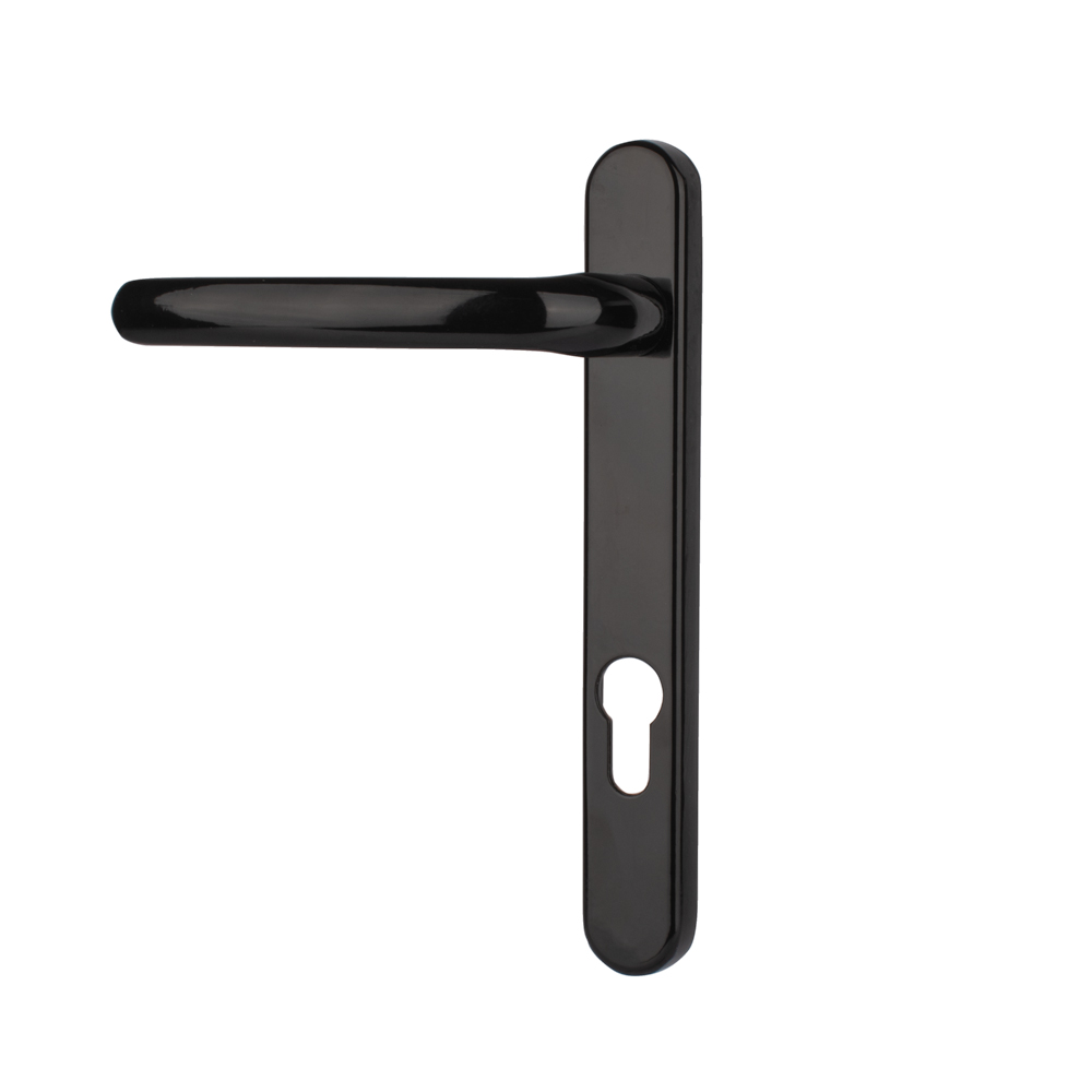 Timber Series Windsor Door Handle 92mm Centre Sprung - Black - (Sold in Pairs)